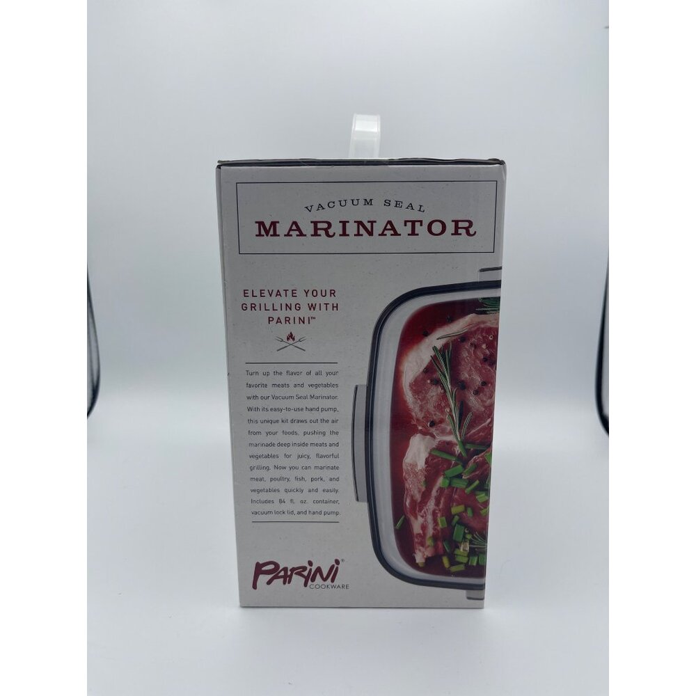 PARINI Cookware 2.6QT VACUUM SEAL MARINATOR Meat Vegetables Fish Poultry Beef - Picture 7 of 8